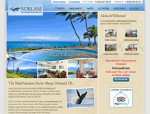 Tablet Screenshot of noelanicondoresort.com